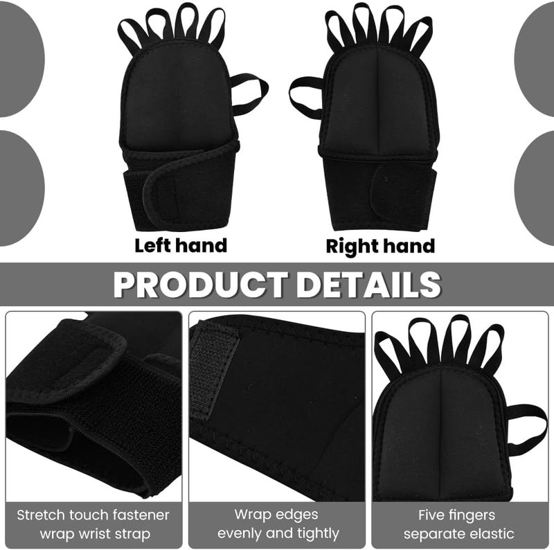 YOSINXU 1 Pair Weighted Gloves for Tremors to Provide Hand Stability, Adjustable Weights Glove Hand Weights for Parkinsons Patients, Breathable Writing Strengthening Tool - Image 3